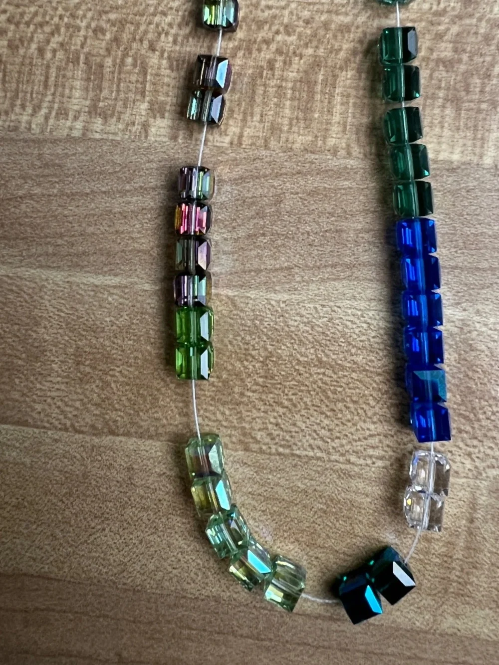 Swarovski 6mm Cubes Assorted colors. 34 in lot